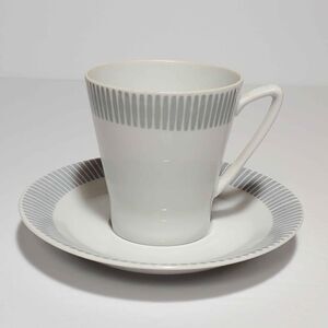 Upsala Ekeby Demitasse (Small) Cup and Saucer Sweden Vintage